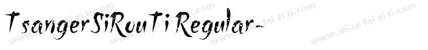 TsangerSiRouTi Regular字体转换